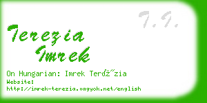 terezia imrek business card